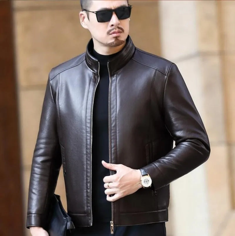Jaqueta De Couro Premium Masculina Invoux NVX117
