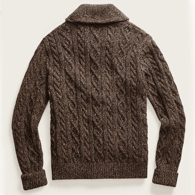 ALEXANDER JAMES SHAWL COLLAR CARDIGAN