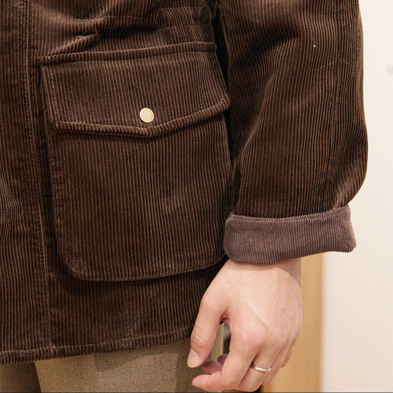 LORENZO MATTEO CORDUROY COAT