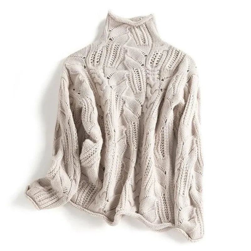 VALENTINA CELESTE VIRGIN WOOL TURTLENECK