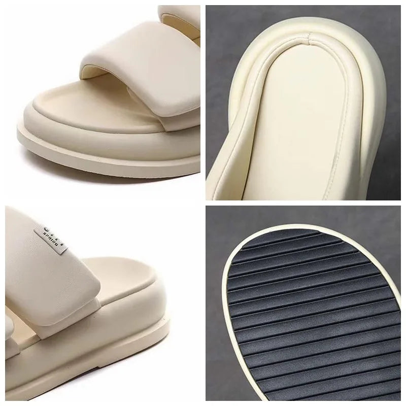 Soft Sandy Leather Sandals