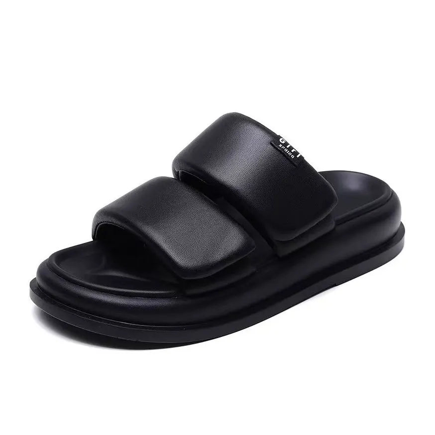 Soft Sandy Leather Sandals