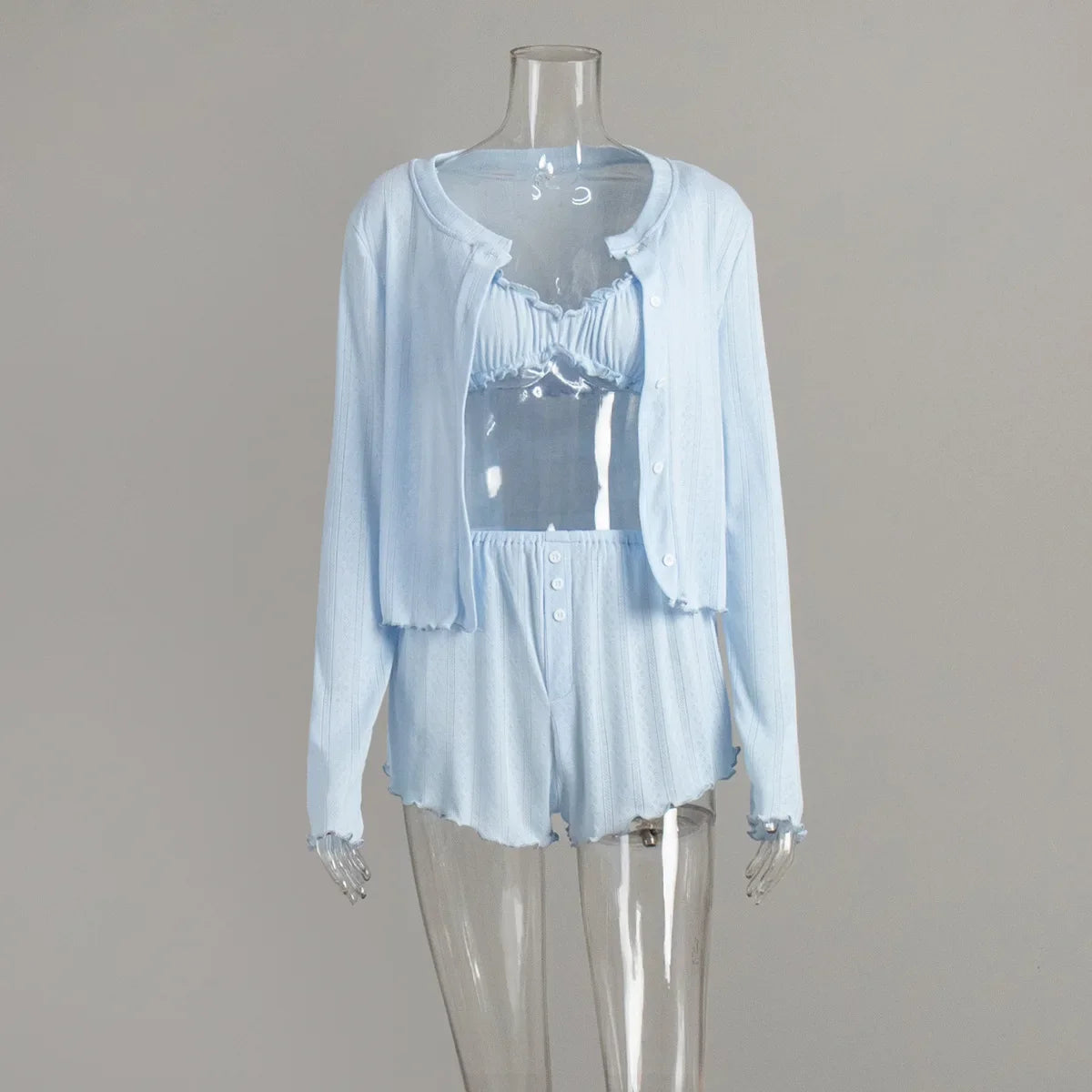 Saenna 3 Piece Sleepwear Suit