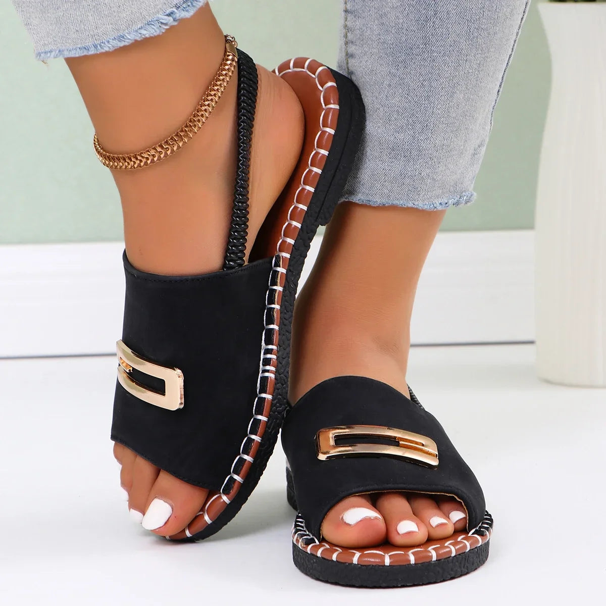 Gemma Gold Sandals