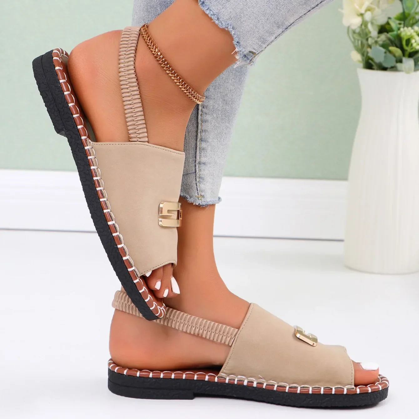 Gemma Gold Sandals