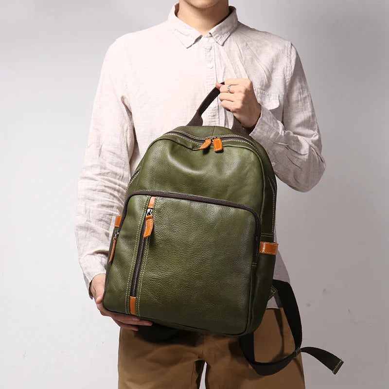 Azzurro Genuine Leather Backpack