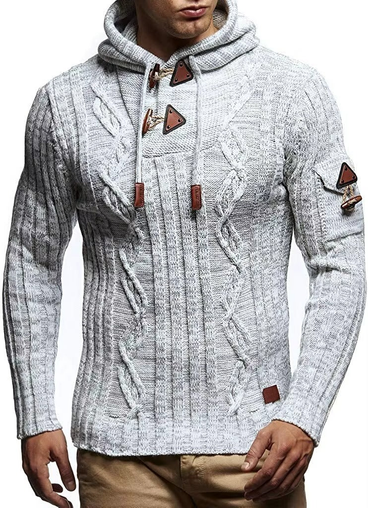 MARCO TIZIANO BREATHABLE HOODED SWEATER