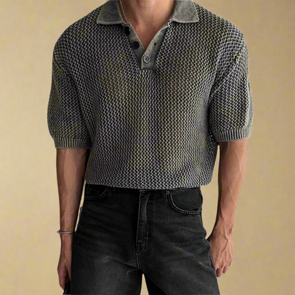LEONARDO TIZIANO POLO IN MAGLIA A NIDO D’APE