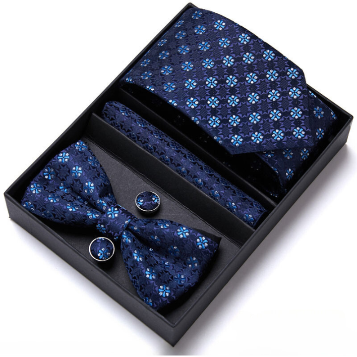Conjunto Premium de Gravata Estampada Baldini