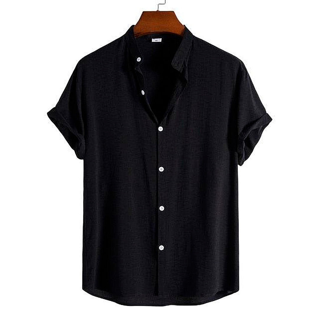 Camisa Masculina Lisa Gola Padre Invoux Essenza