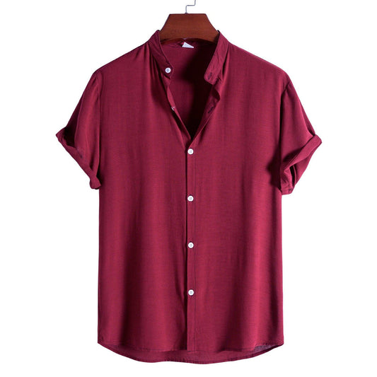 Camisa Masculina Lisa Gola Padre Invoux Essenza
