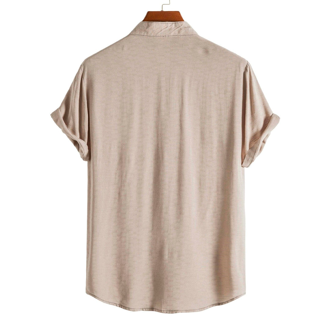 Camisa Masculina Lisa Gola Padre Invoux Essenza