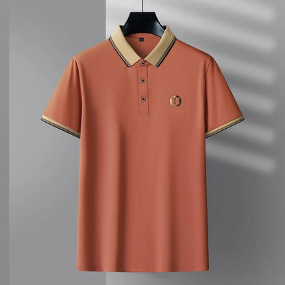 Camisa Polo Elegante Invoux Bordeaux