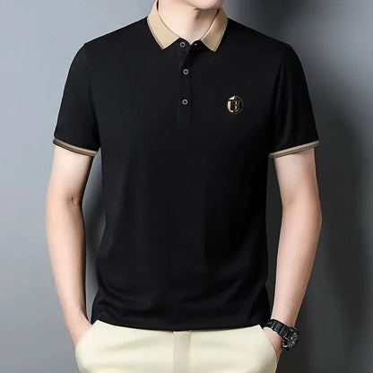 Camisa Polo Elegante Invoux Bordeaux