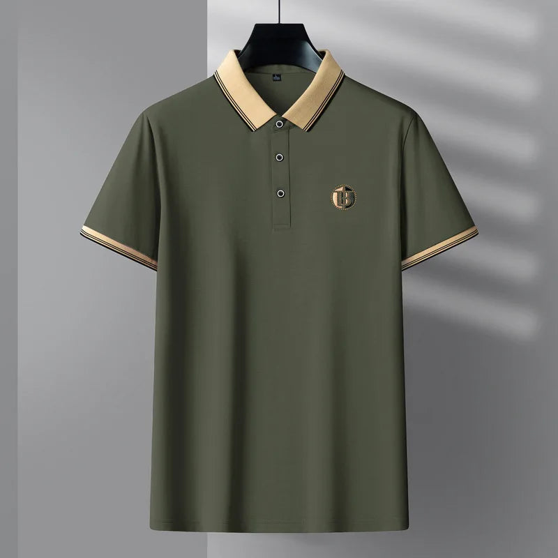 Camisa Polo Elegante Invoux Bordeaux