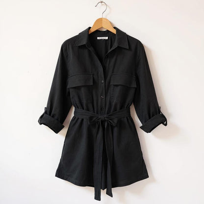 RENATA GIULIETTA COTTON LINEN PLAYSUIT