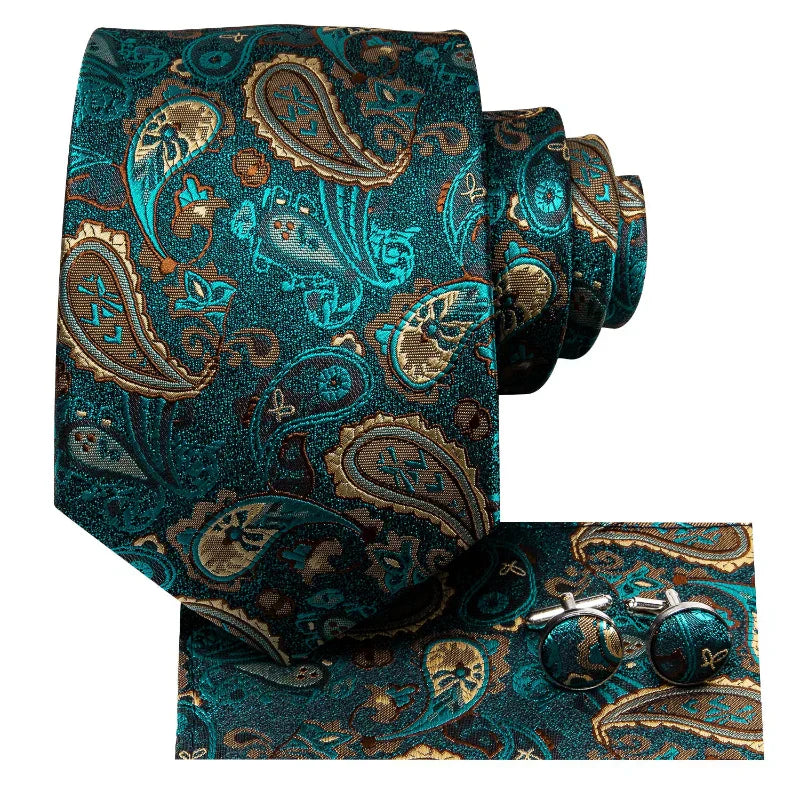 Kit Gravata Estampada de Seda Imperial Lux