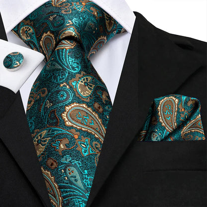 Kit Gravata Estampada de Seda Imperial Lux
