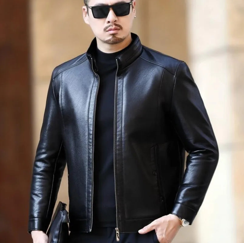 Jaqueta De Couro Premium Masculina Invoux NVX117