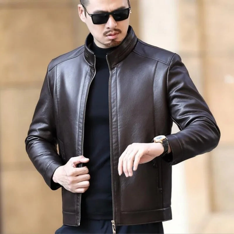 Jaqueta De Couro Premium Masculina Invoux NVX117