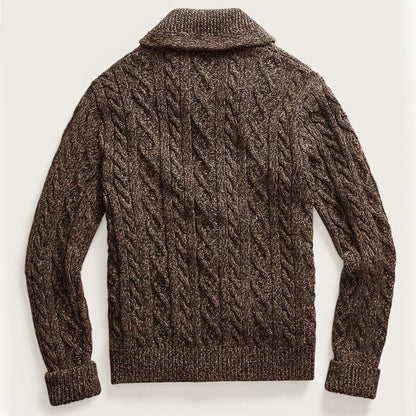 ALEXANDER JAMES SHAWL COLLAR CARDIGAN