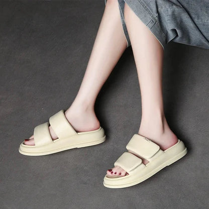 Soft Sandy Leather Sandals