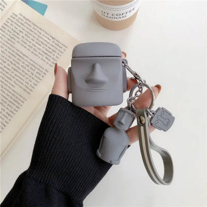 Moai Statue AirPods Case
