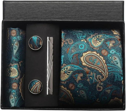 Gravata Estampada Conjunto de Seda Caruso