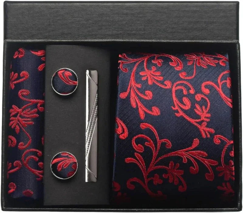 Gravata Estampada Conjunto de Seda Caruso