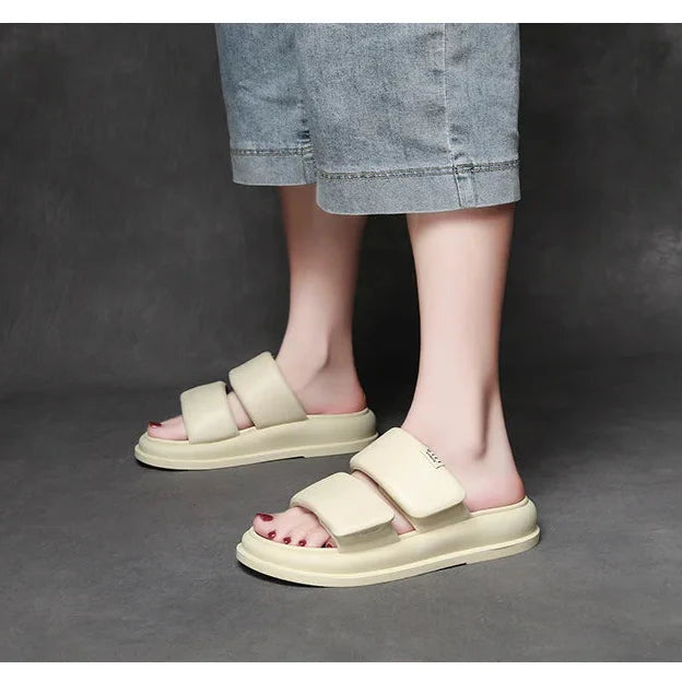 Soft Sandy Leather Sandals