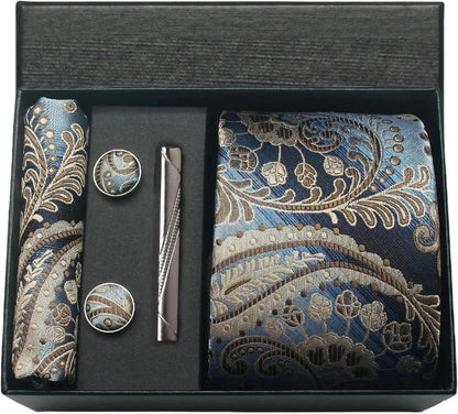Gravata Estampada Conjunto de Seda Caruso