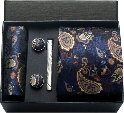 Gravata Estampada Conjunto de Seda Caruso