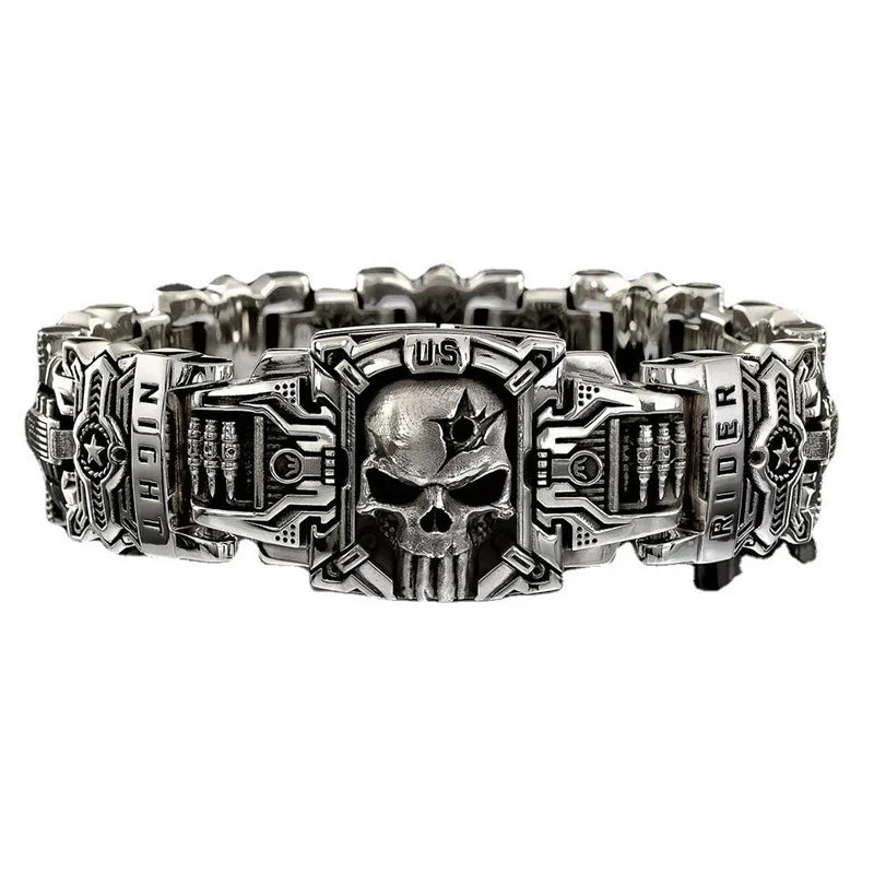 Night Rider Skull Bracelet