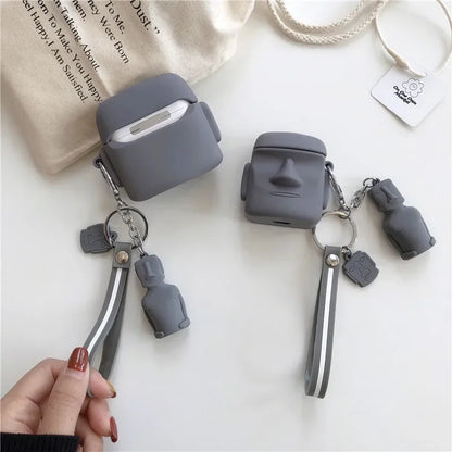 Moai Statue AirPods Case