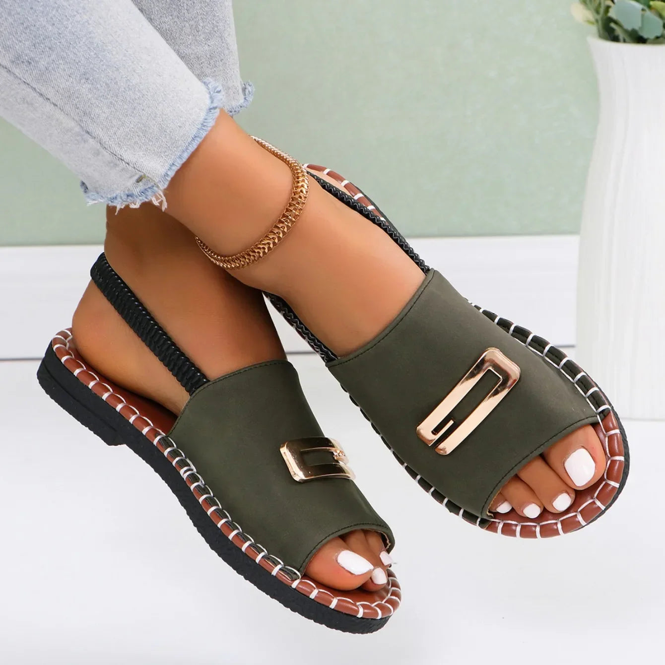 Gemma Gold Sandals