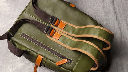 Azzurro Genuine Leather Backpack