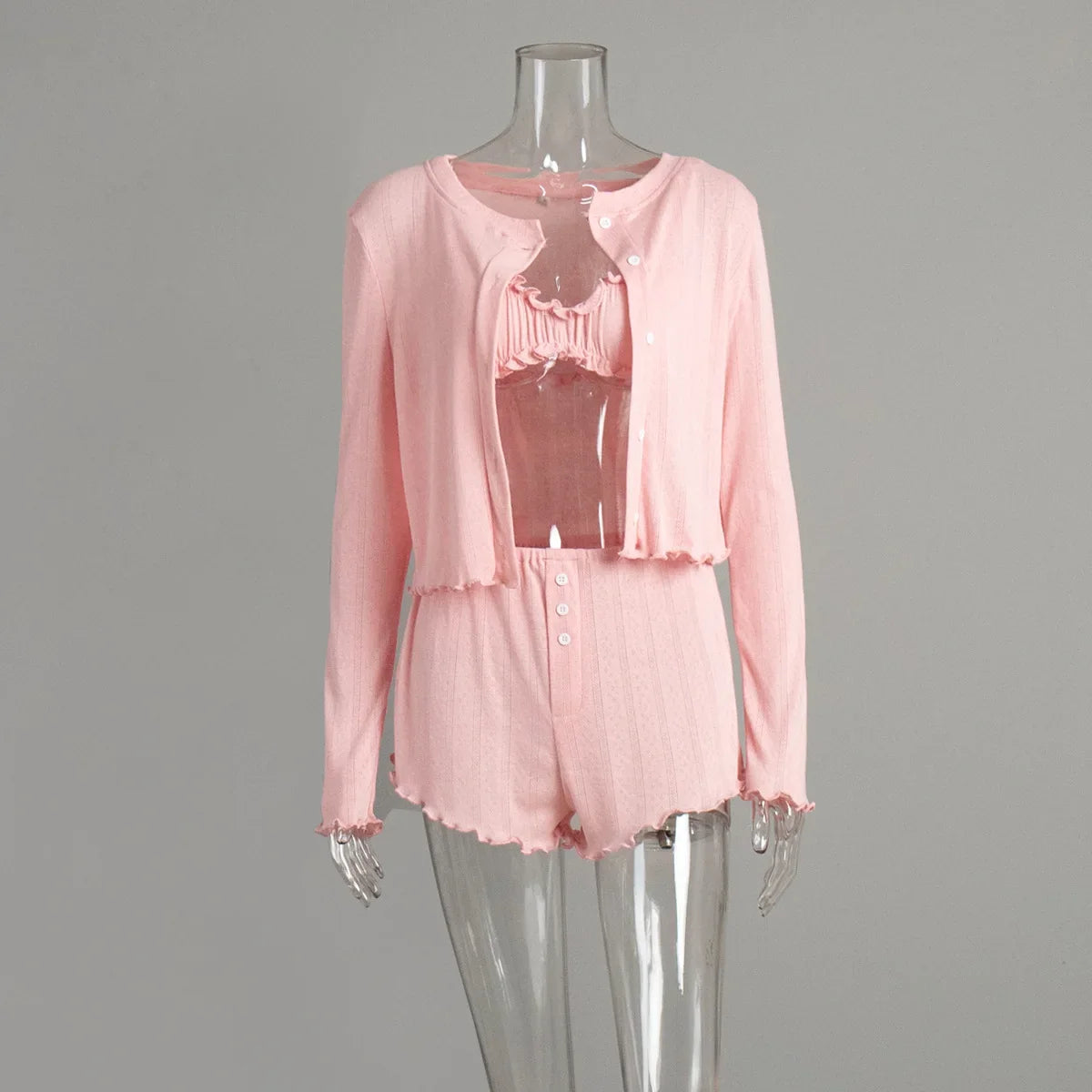 Saenna 3 Piece Sleepwear Suit