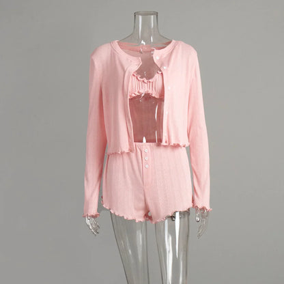 Saenna 3 Piece Sleepwear Suit