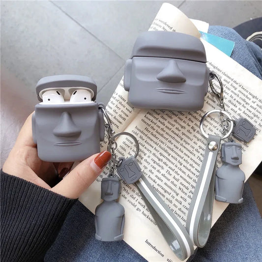 Moai Statue AirPods Case