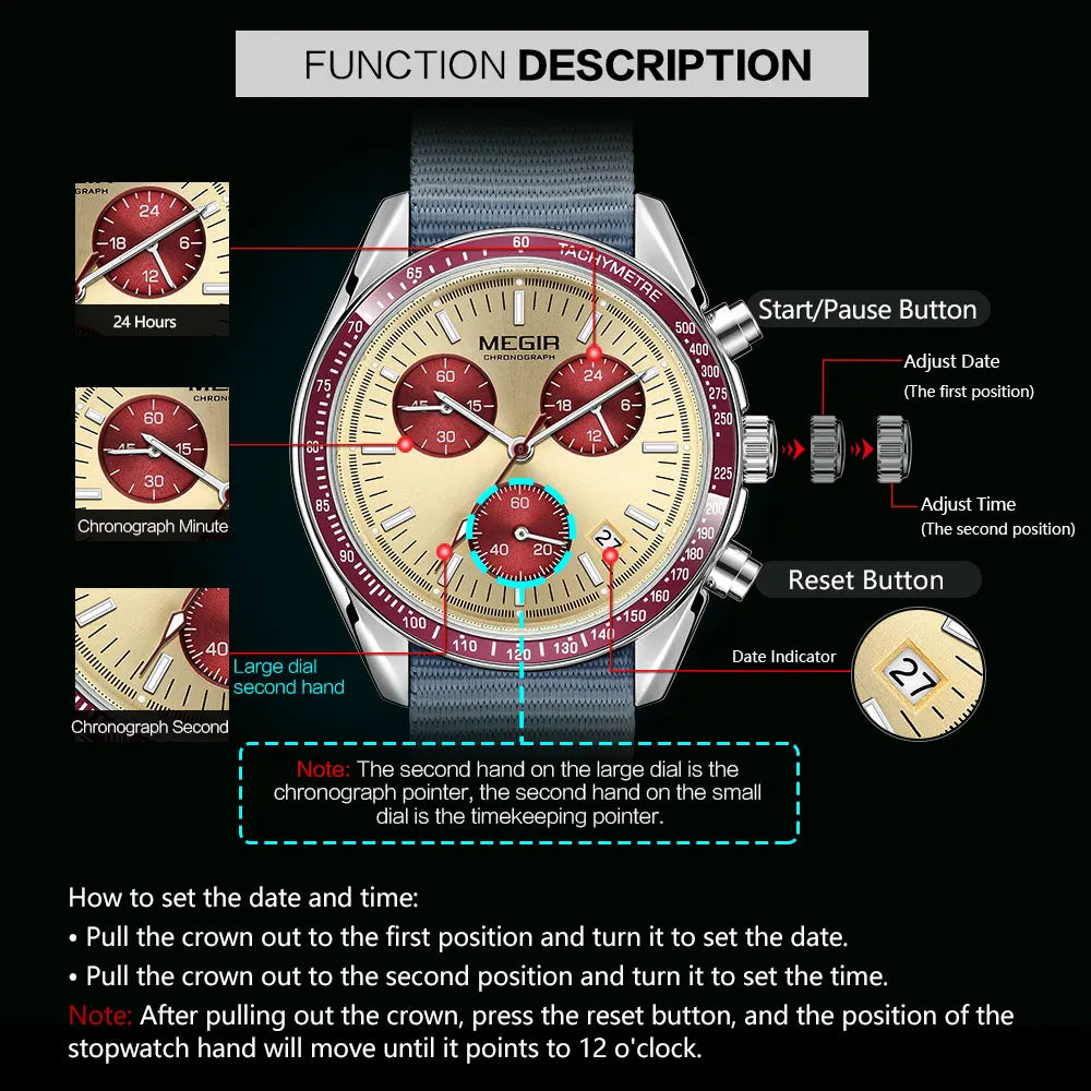 Megir Taycan Watches
