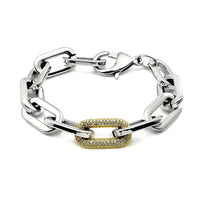 Silver Bracelet w Gold
