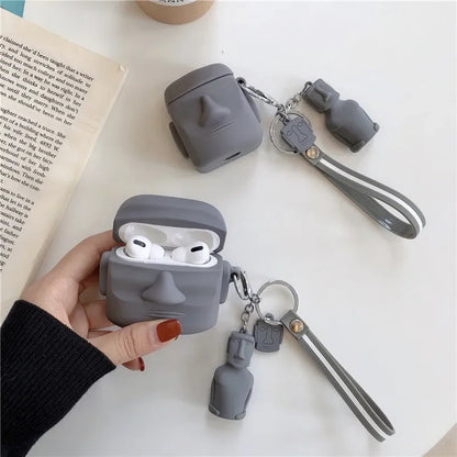 Moai Statue AirPods Case