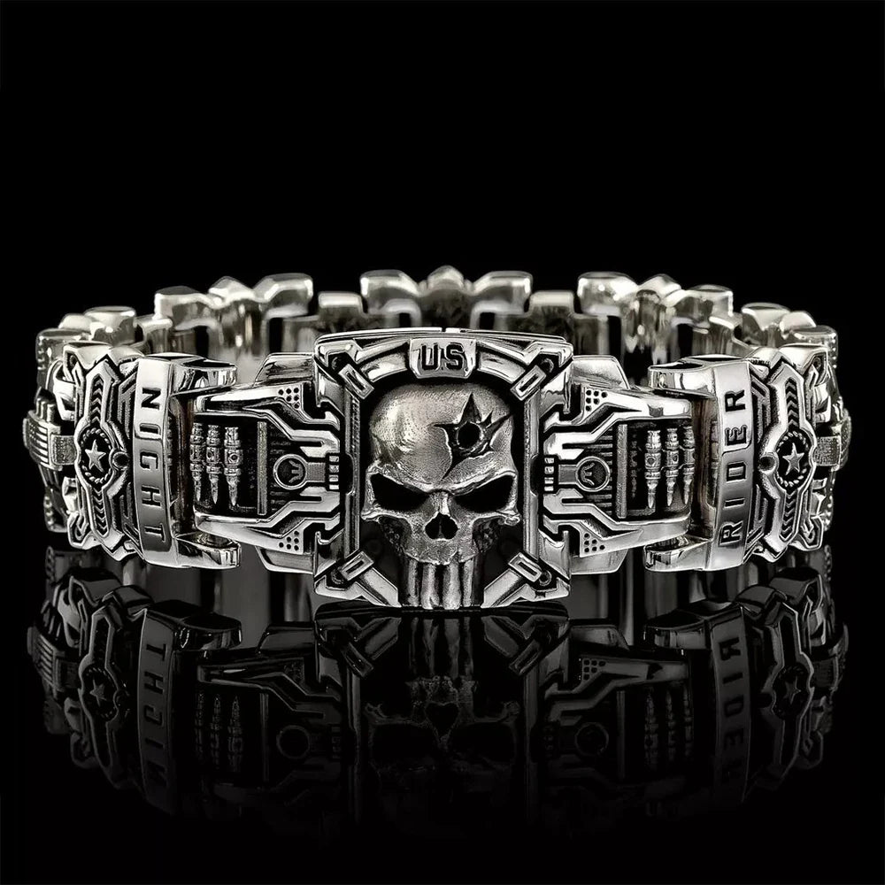 Night Rider Skull Bracelet
