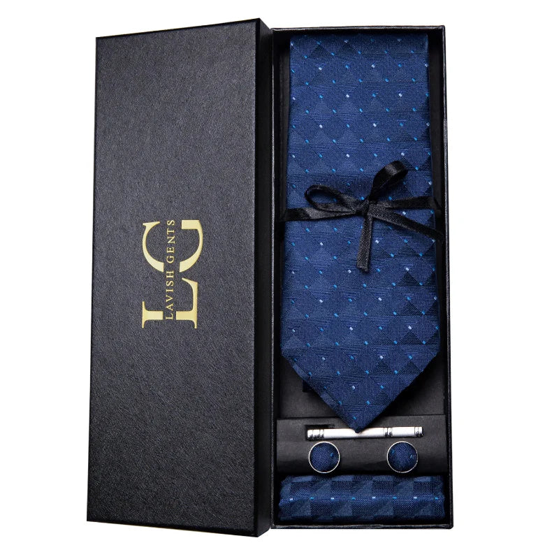 Kit Gravata Estampada de Seda Imperial Lux