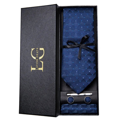 Kit Gravata Estampada de Seda Imperial Lux