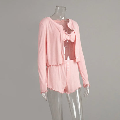 Saenna 3 Piece Sleepwear Suit