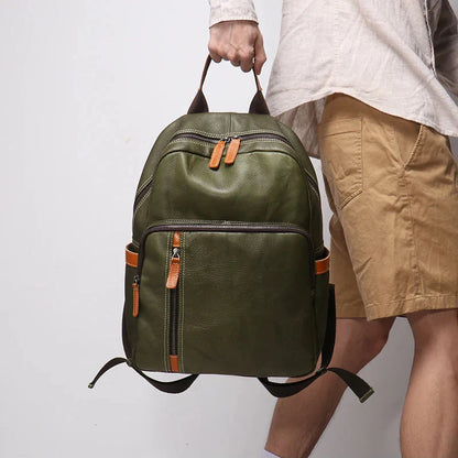 Azzurro Genuine Leather Backpack