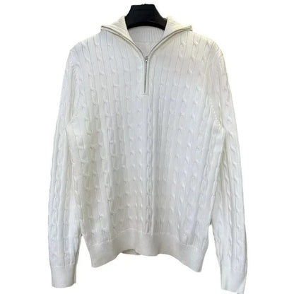 ENRICO SALVATORE CABLE KNIT SWEATER