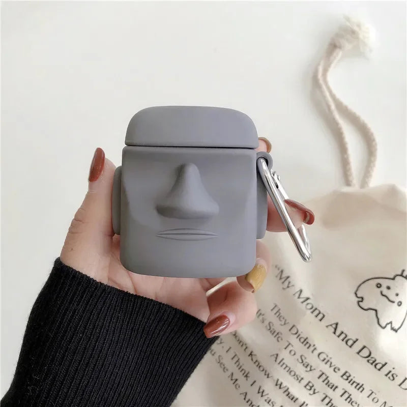 Moai Statue AirPods Case