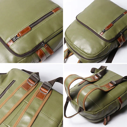 Azzurro Genuine Leather Backpack